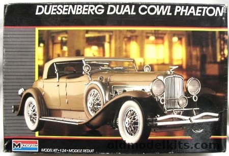 Monogram 1/24 Duesenberg Dual Cowl Phaeton - 1934 SJ, 2309 plastic model kit